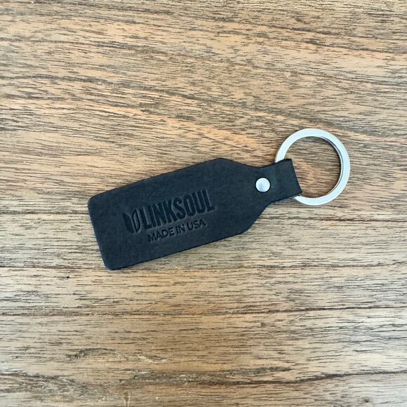 Linksoul Accessories - Linksoul Leather Keychain - Black
